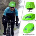 Housse de pluie pour casque de cyclisme imperméable haute visibilité